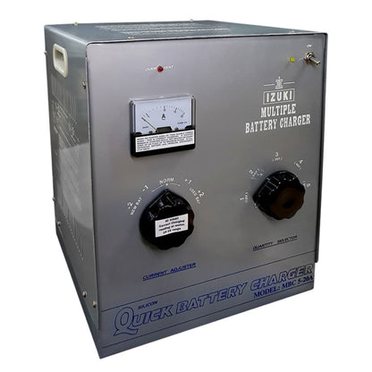Izuki multiple battery charger on a white background
