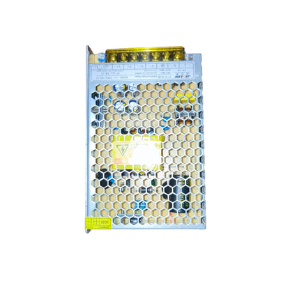 Hexagonal patterned electronic component on a white background