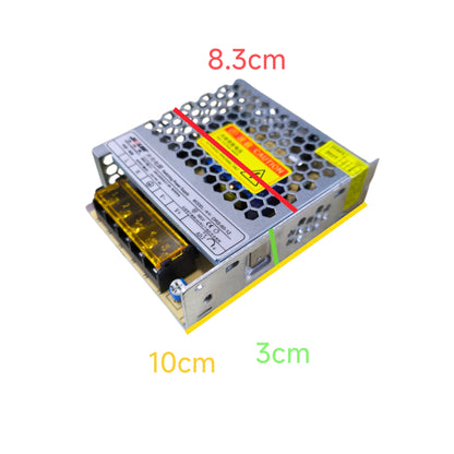 Rectangular electronic component with dimensions labeled on a white background