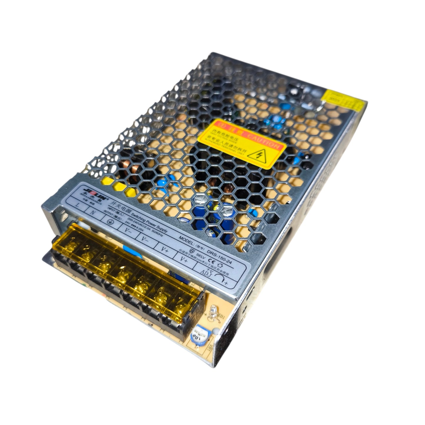 Power supply unit with a honeycomb design on a white background