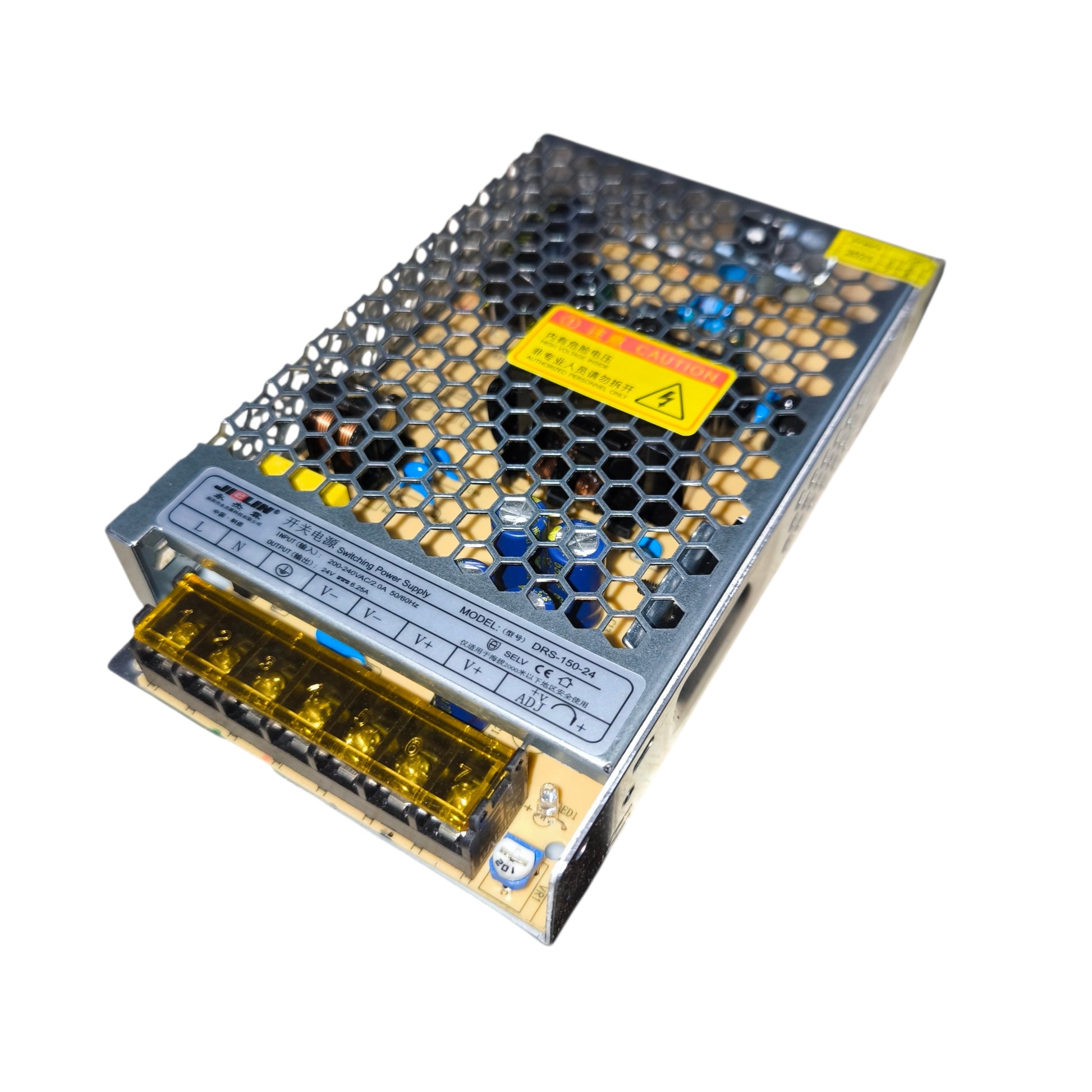 Power supply unit with a honeycomb design on a white background