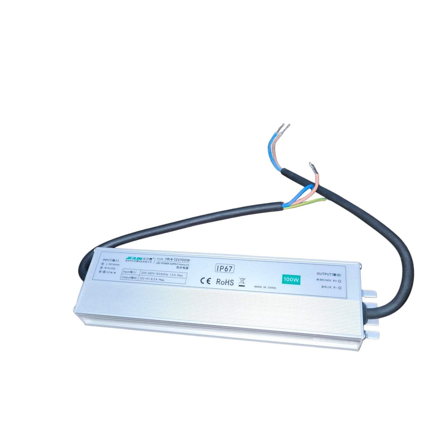 LED driver with cables on a white background