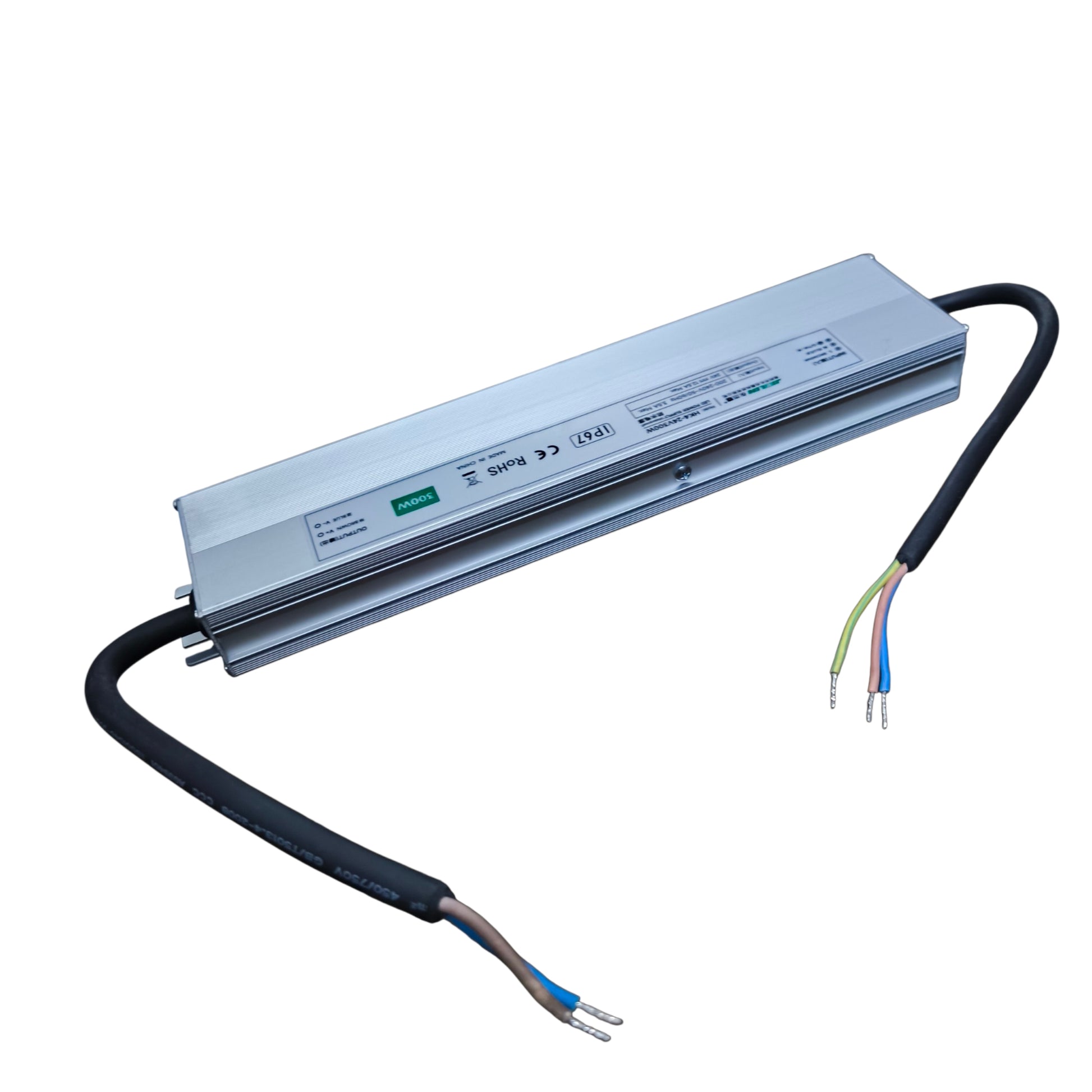 LED driver with cables on a white background