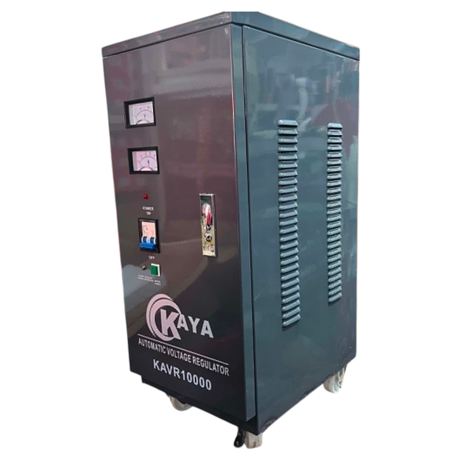 Kaya automatic voltage regulator on a white background