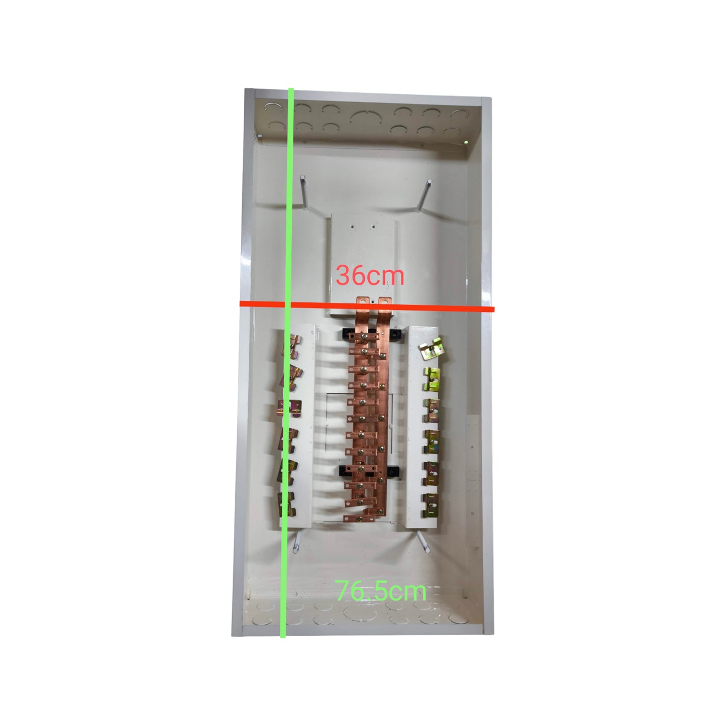 Koten 12 Branches Panel Board 2 Pole Main 250SPS 12 Branches For 2 Pole Bolt On Circuit Breaker Distribution Box Only Flush Mounted Metal Base