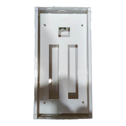 Metallic wall-mounted fixture with decorative design on a white  Koten 12 Branches Panel Board 2 Pole Main 2 Pole Branches for Miniature Circuit Breaker KTM1-2P12B Flush Mounted Type Metal Base Electx Electrical Supplybackground