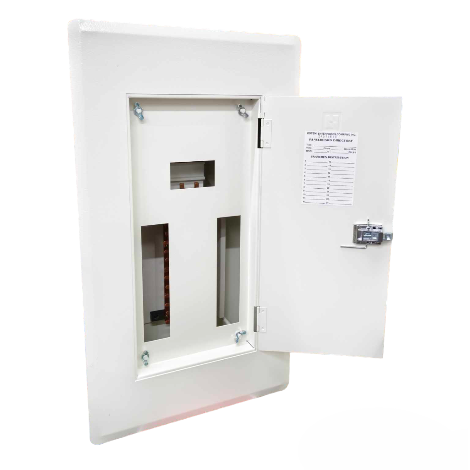 Koten electrical panel with 12 Branches 2 Pole Miniature KTM1-3P12B2P circuit breaker slots