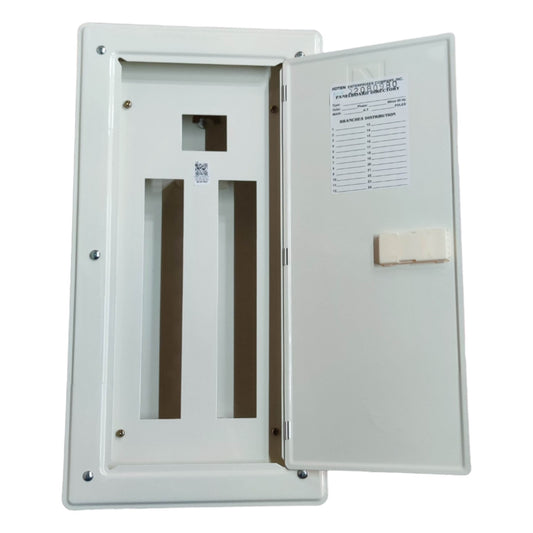 Koten 16 Branches Panel Board 2 Pole Main 2 Pole Branches for Miniature Circuit Breaker KTM1-2P16B Flush Mounted Type Metal Base Electx ELectrical SUpply