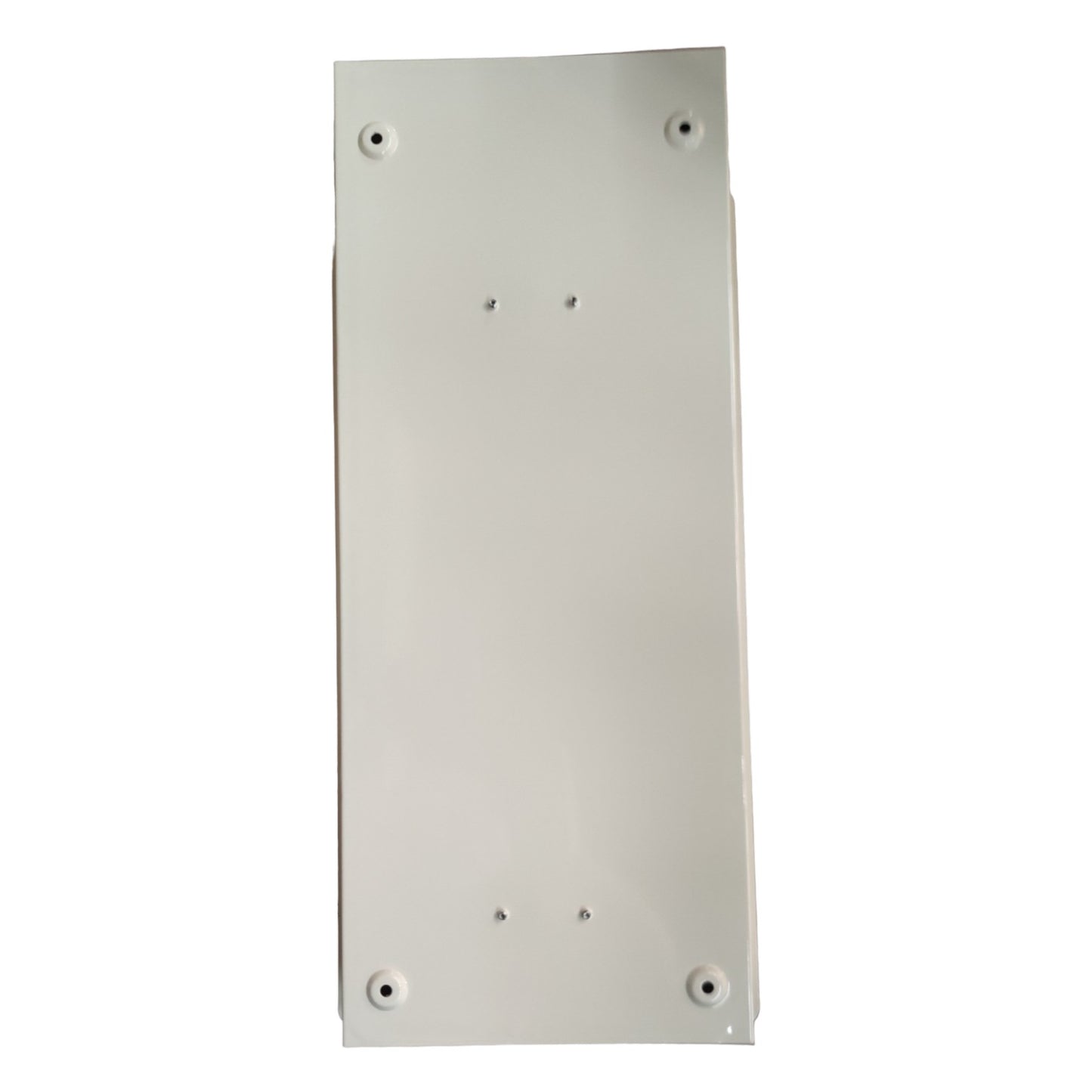 Rectangular metal plate with mounting holes on a white background Koten 20 Branches Panel Board 2 Pole Main 2 Pole Branches for Miniature Circuit Breaker KTM1-2P20B Flush Mounted Type Metal Base Electx Electrical Supply