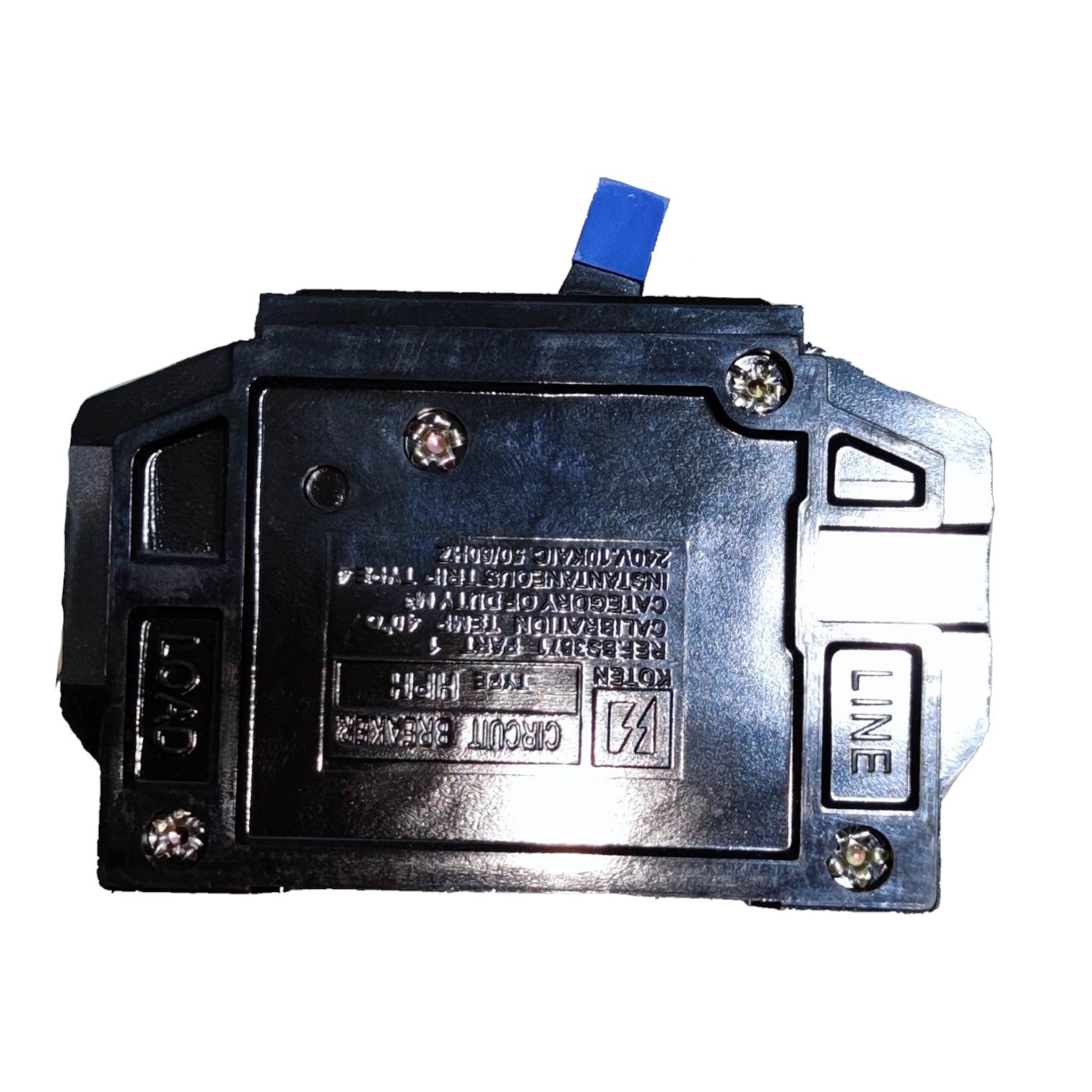 Electrical junction box with labels and screws on a white background Koten 30A 3Pole 10KAIC 220V Circuit Breaker 3 Phase Bolt On HPH3P30A For Safety Overload Electx Electrical SUpply