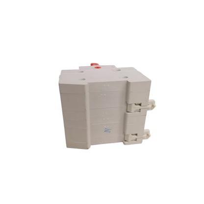 Electrical breaker panel on a white background