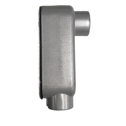 Metallic cylindrical component on a white background