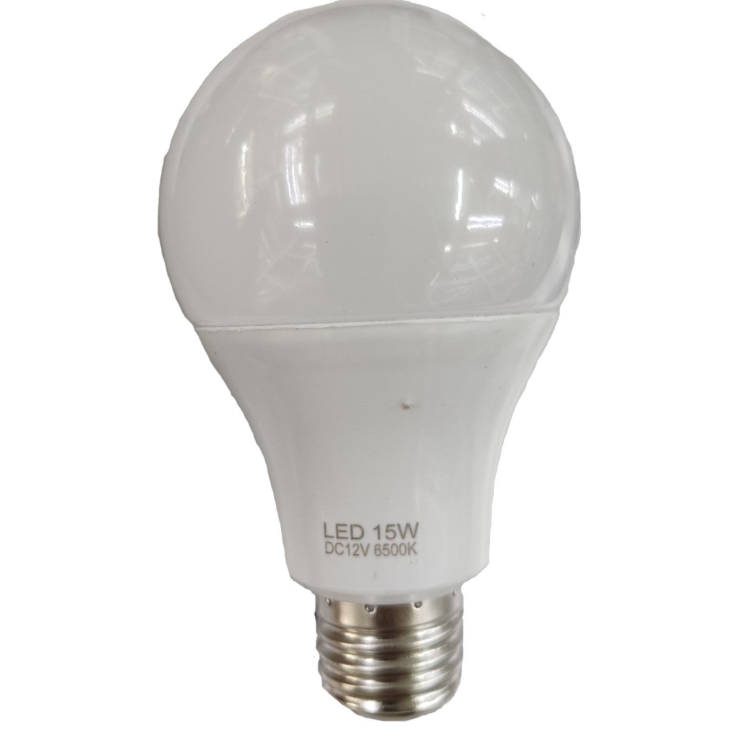 LED light bulb with specifications on a white background