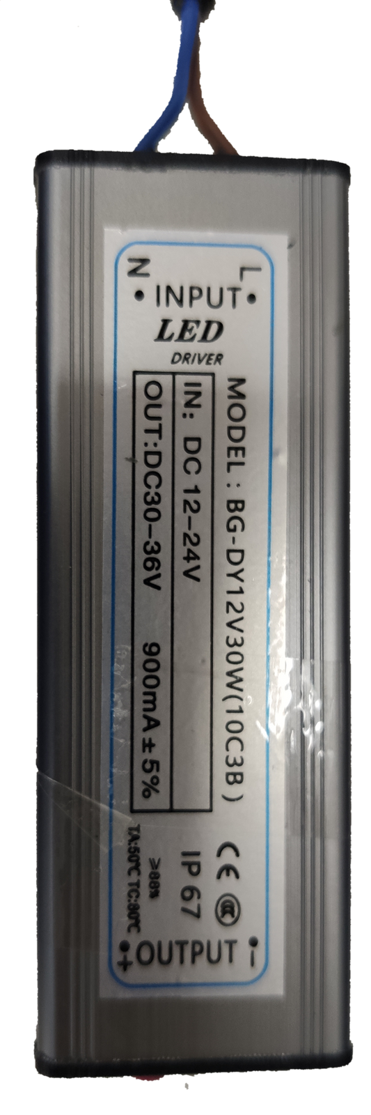 LED Driver 30W 12V DC Input 12-24V DC Output 30-36V DC 900mA For 30W SMD LED Chip