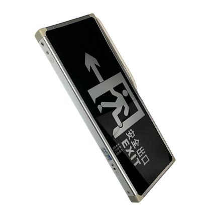 LED Exit Sign Left with Running Man Green Glass CA-BLZD-2LR0EI (D)SF