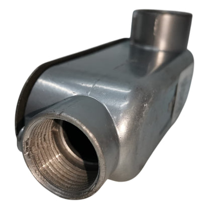 Metal exhaust pipe on a white background