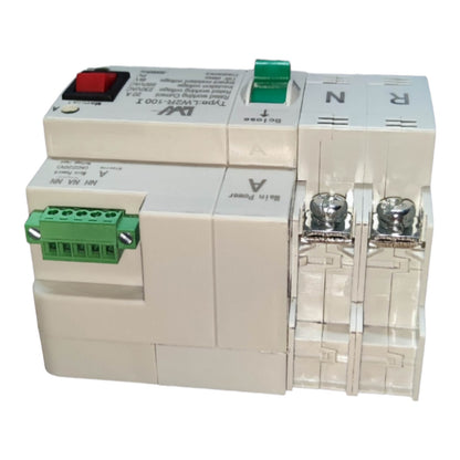 Electrical component with connectors on a white background