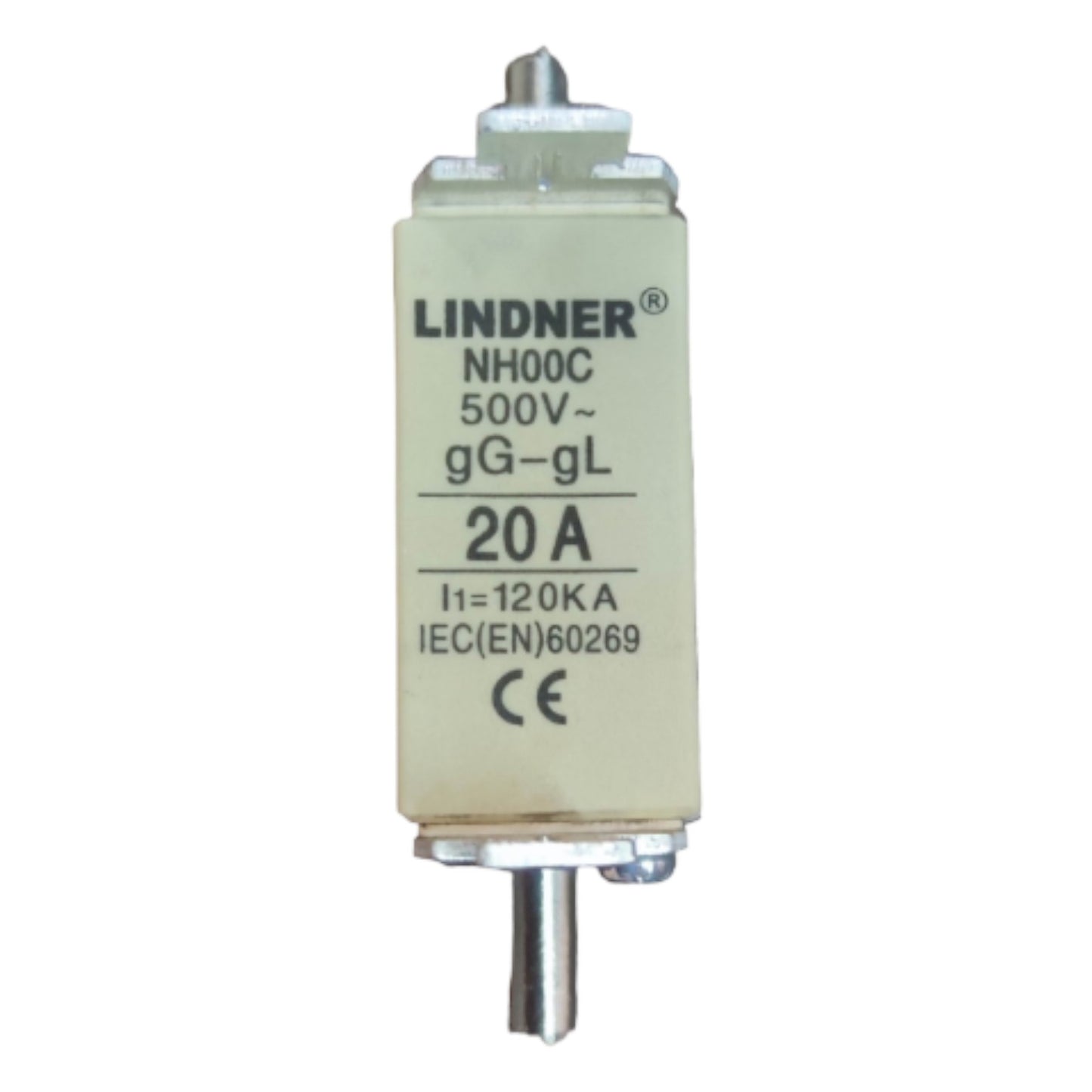 Lindner electrical component with specifications on a white background