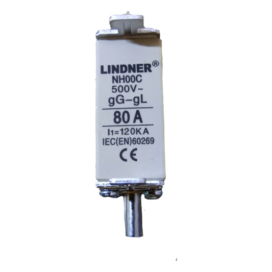 Lindner 80A NH-Type Fuse Link gG-gL 500V Ceramic Fuse Electx Electrical Supply