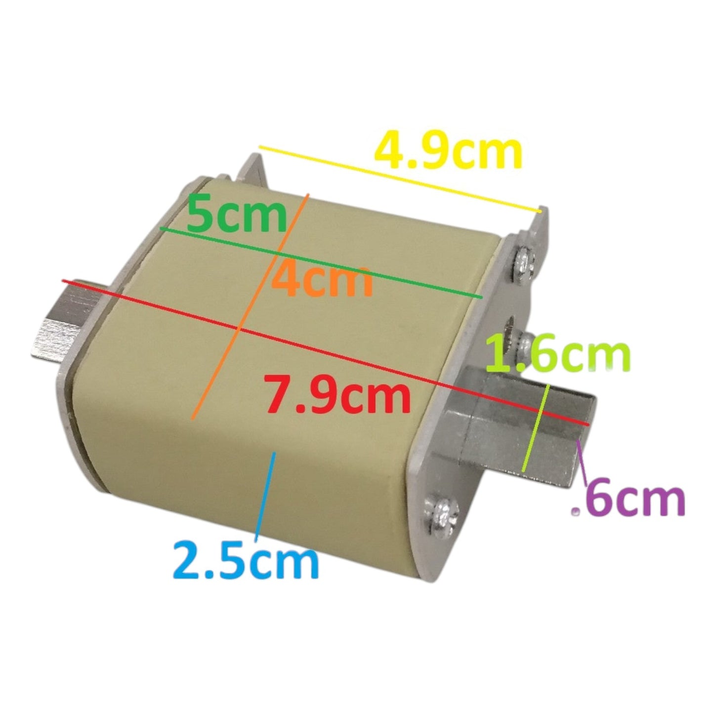 Measurement chart of a cylindrical metal component with dimensions labeled.