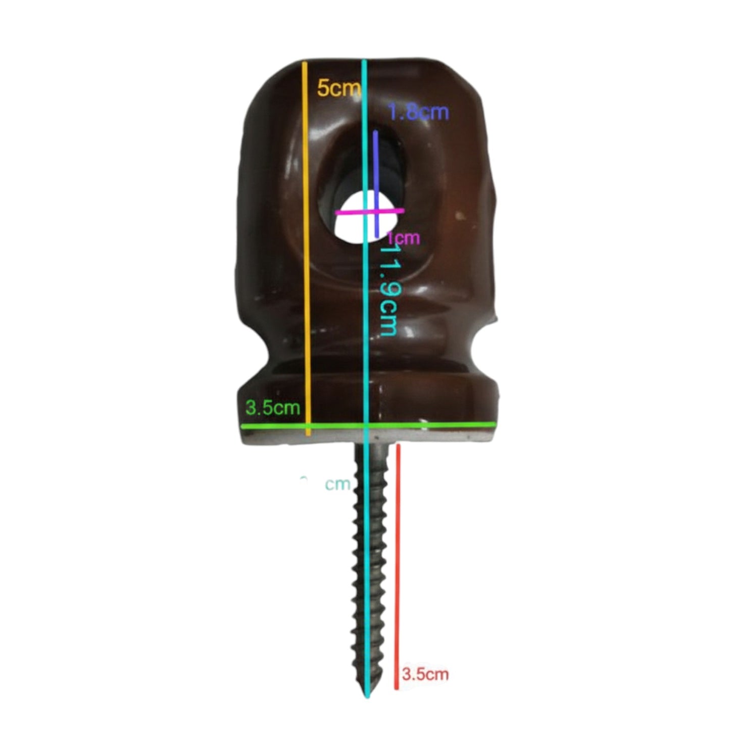 Local Screw Insulator Small (Pin Insulator) For Cable Management