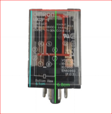 Omron MK2P-I 220VAC Switch Relay 8 Pins