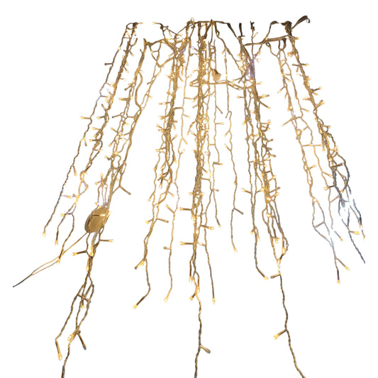 Mabuhay 400 Curtain LED Christmas Light Twinkling Warm White 3000K 220V Blinking 12W 8 Meters Length, String Distant 19cm, String Length 50cmCL69149-2