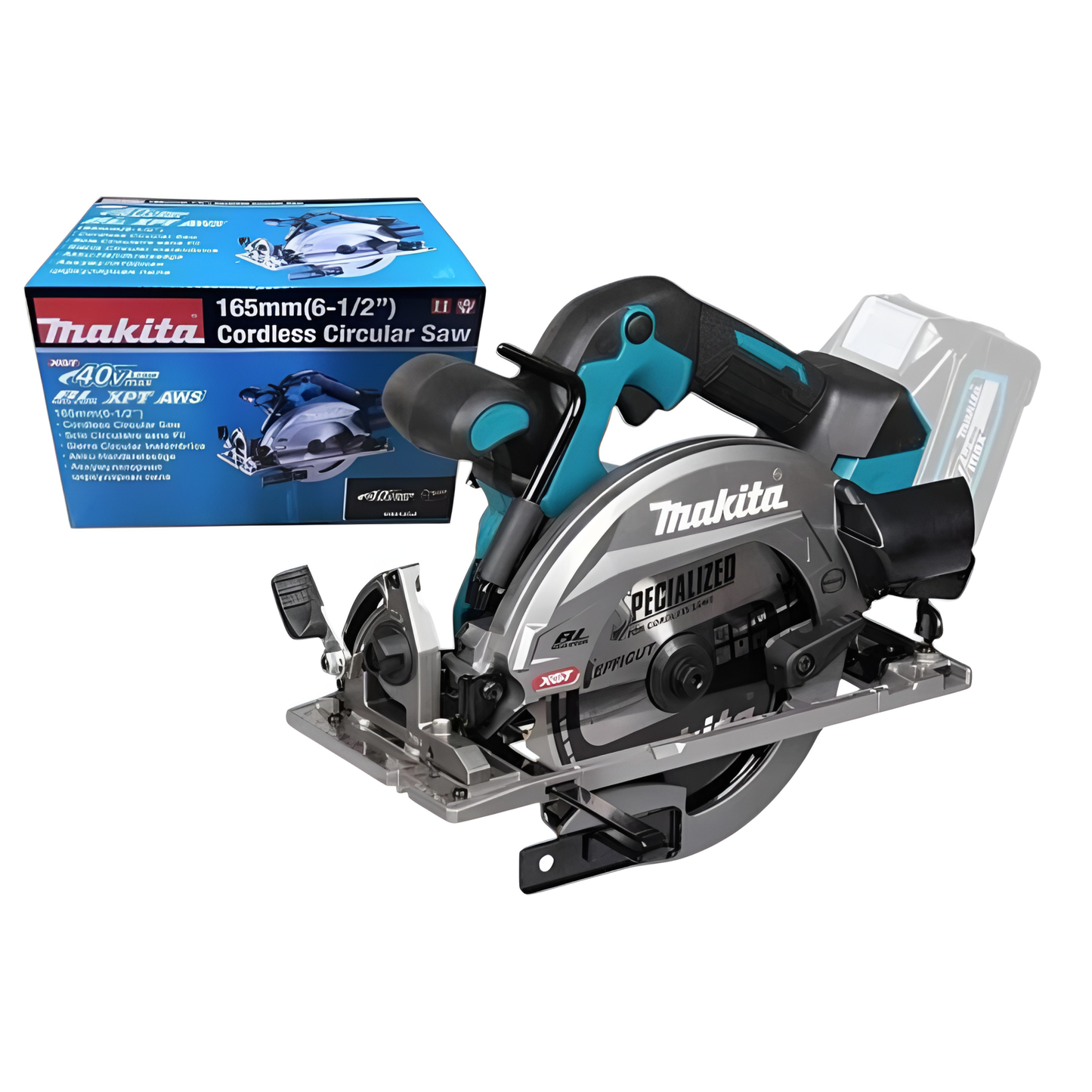 Makita Cordless Brushless Circular Saw 165mm (6-1/2") 40Vmax XGT™ Li-ion Series HS012GZ (Tool Only) Battery Sold Separately