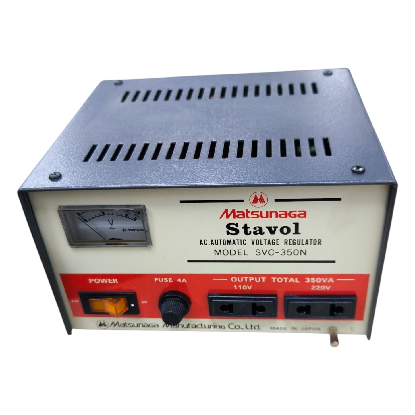 Matsunaga Stavol 350W Automatic Voltage Regulator AVR Input 170-220V AC Output 220V or 110V Made In Japan SVC-350N
