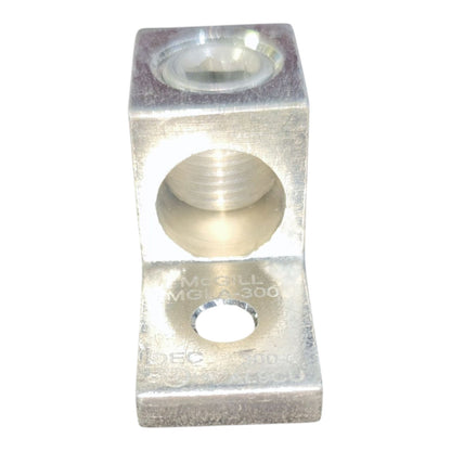 Metal component with multiple holes on a white background