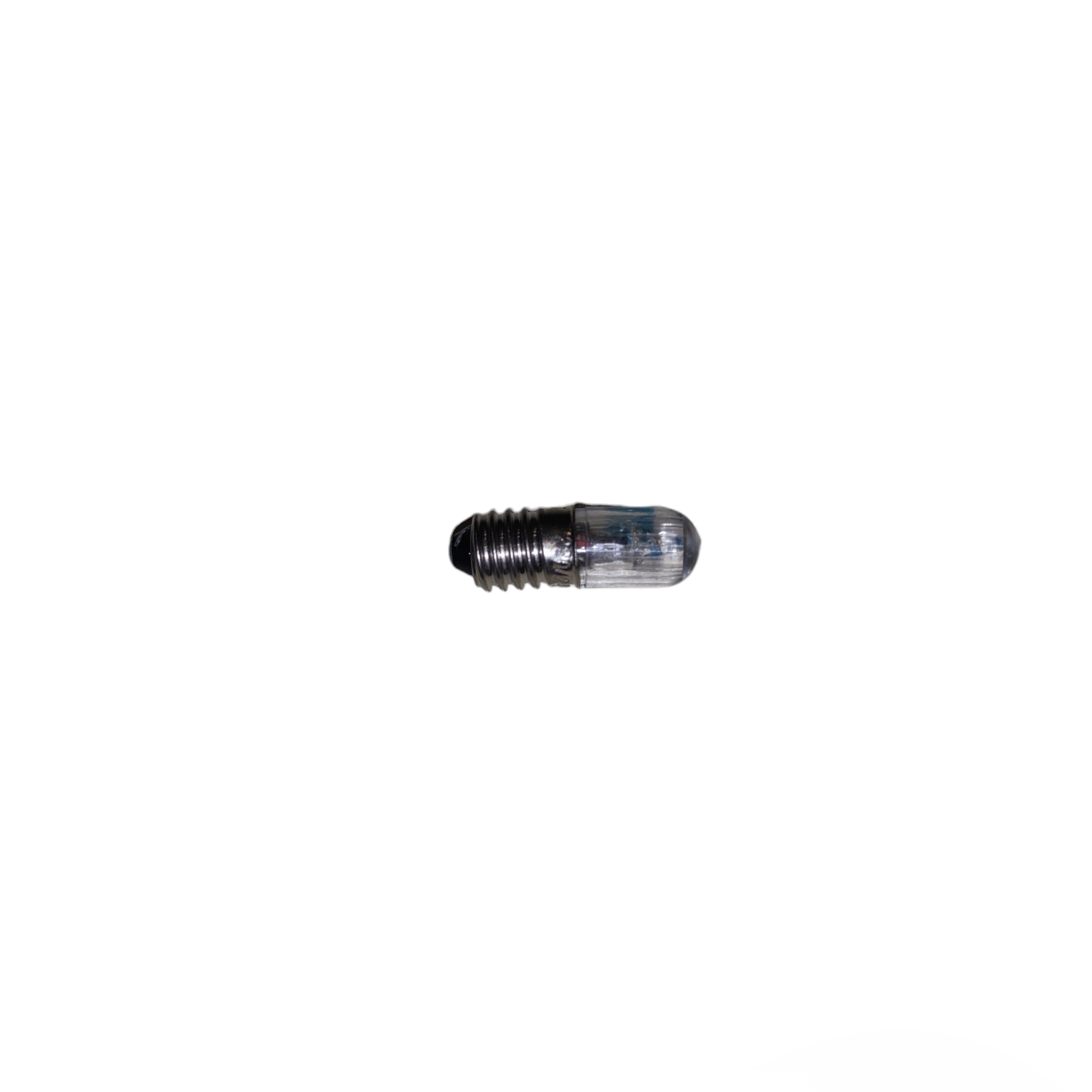 Small cylindrical light bulb on a white background Neon Bulb E10 for Indicator Available in Red and Green Voltage 220V, 110V and 440V Electx Electrical SUpply
