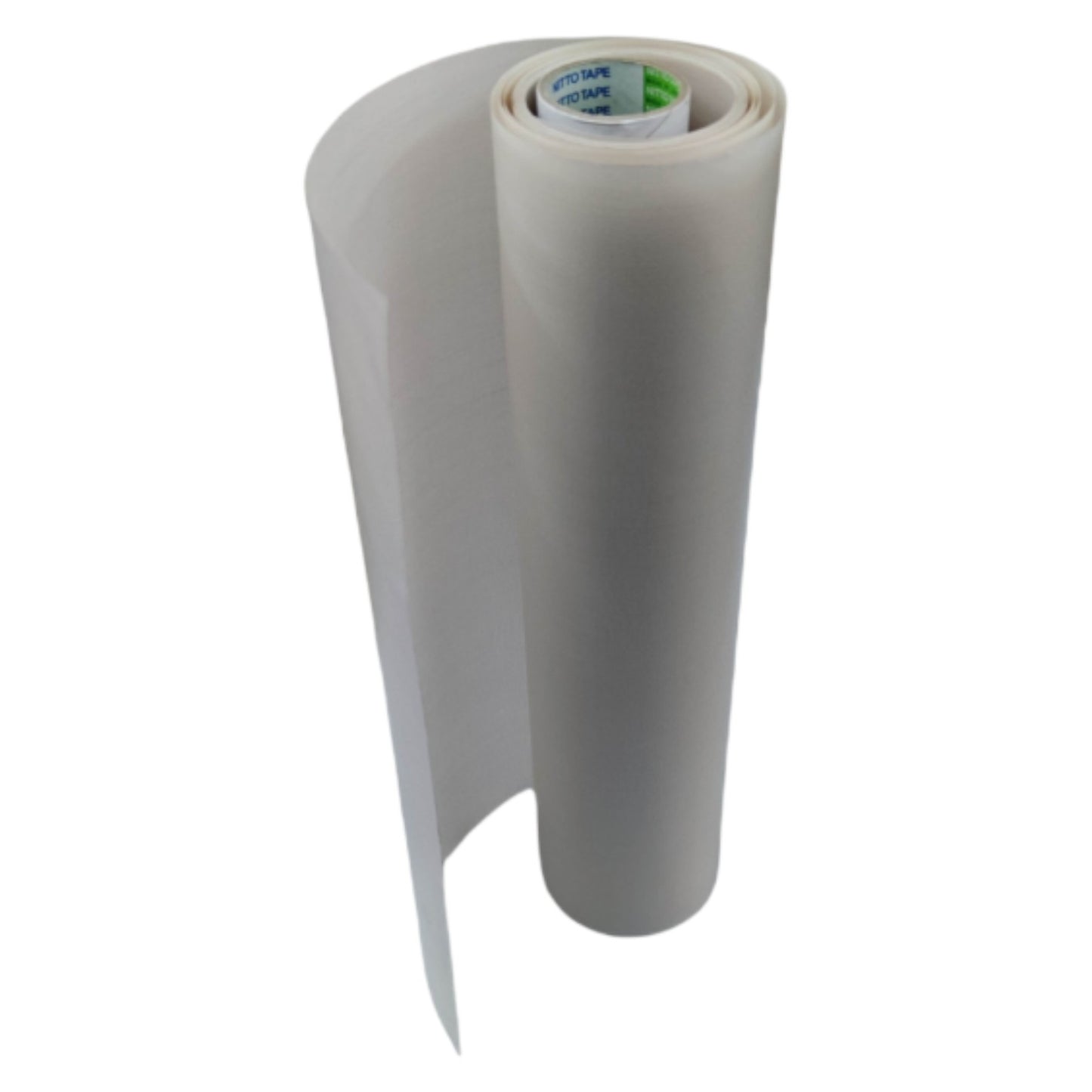 Roll of white paper on a white background