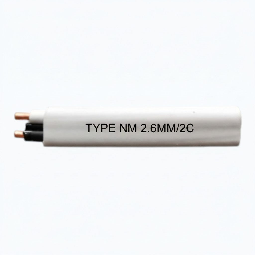 Omega PDX Romex Cable , Duplex Flat Cable, Duplex Solid Cable 10/2C 2.6MM/2C 75M