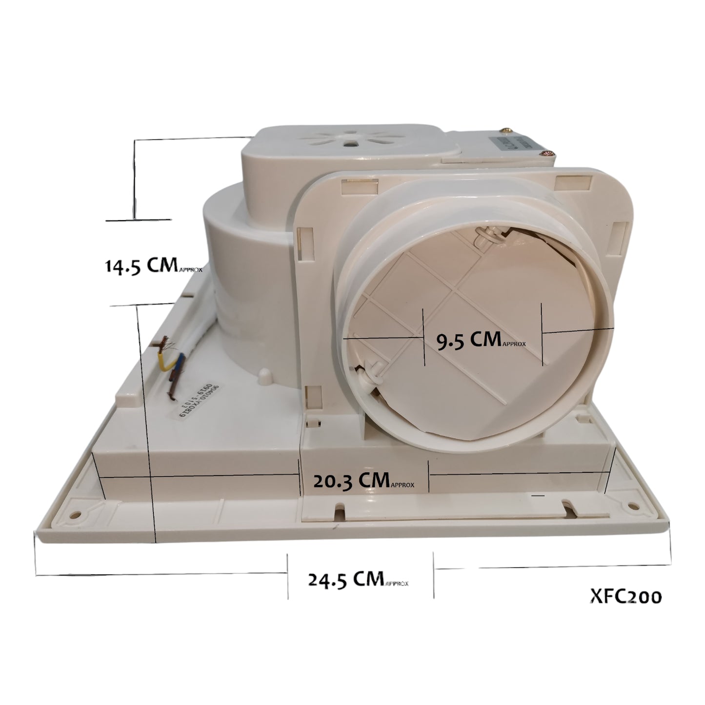 Omni 8 Inches Ceiling Mounted Exhaust Fan Duct Fan 20cm x 20cm XFC-200