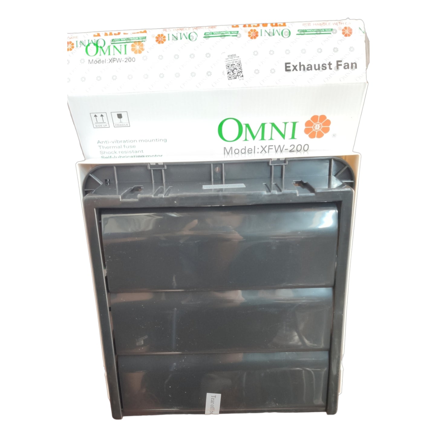 Omni 8 Inches Exhaust Fan 60Hz 220V Wall Type 200mm x 200mm XFW-200