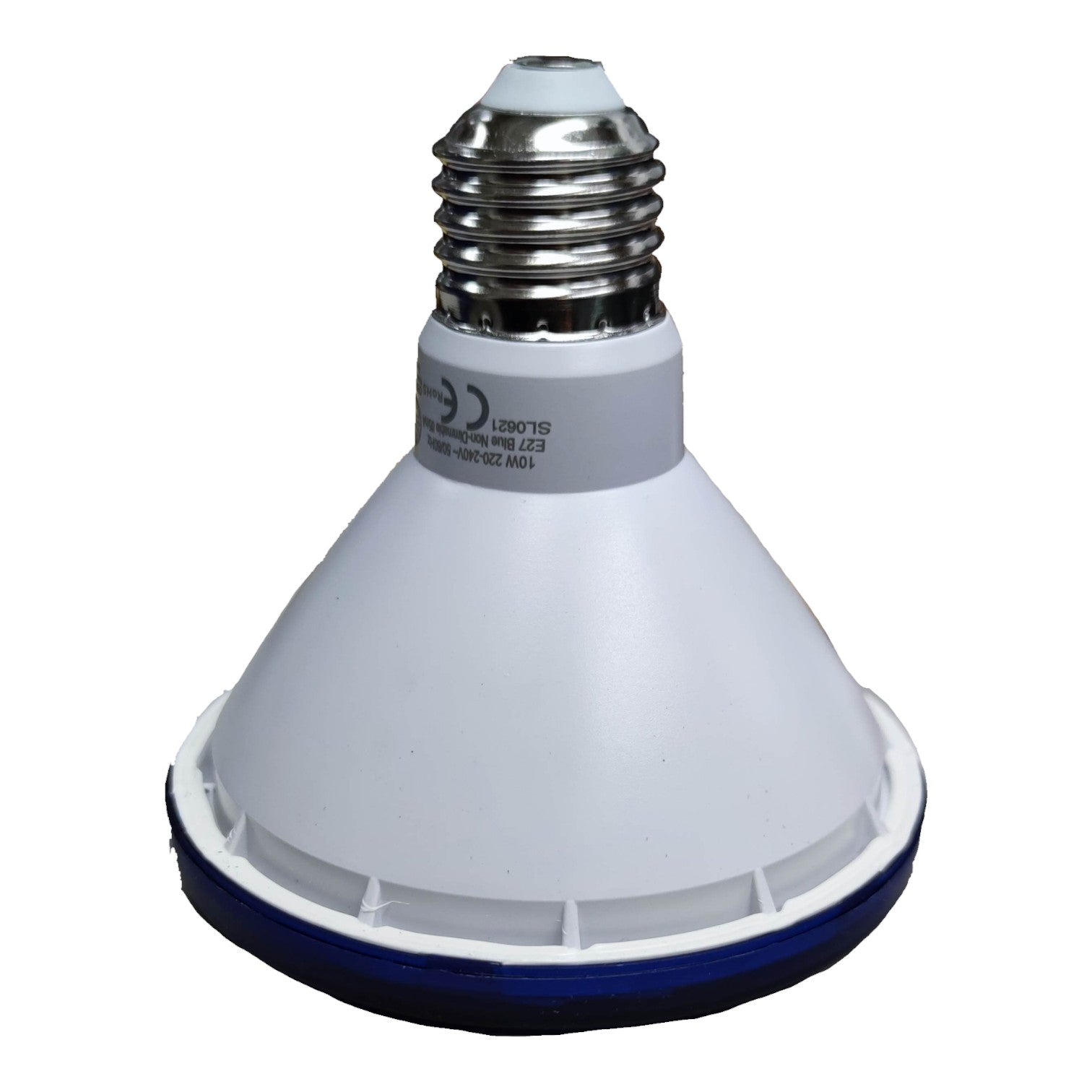 White high-pressure sodium light bulb on a white background