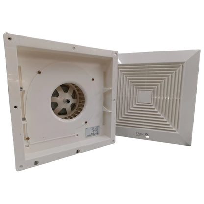 Omni 12 Inches Ceiling Mounted Exhaust Fan 220V 60Hz Duct Fan 300mm x 300mm Bathroom Exhaust Fan Ceiling Exhaust Fan XFC300