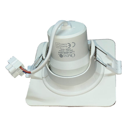 Omni 8W LED Downlight Square Tiltable Cool White 4000K 220V LLRC-60SM-8WCW