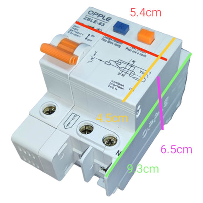 Electrical switch with dimensions labeled on a white background
