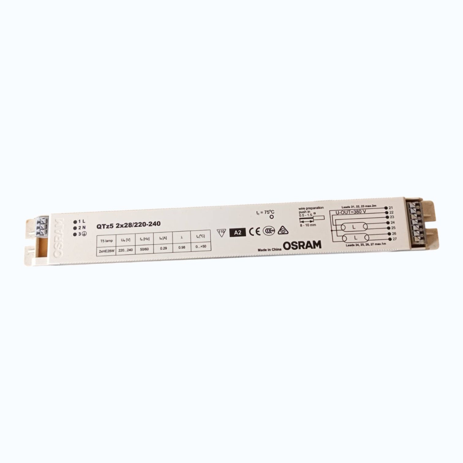 Osram Electronic Ballast For T5 2X 28W 220V-240V AC