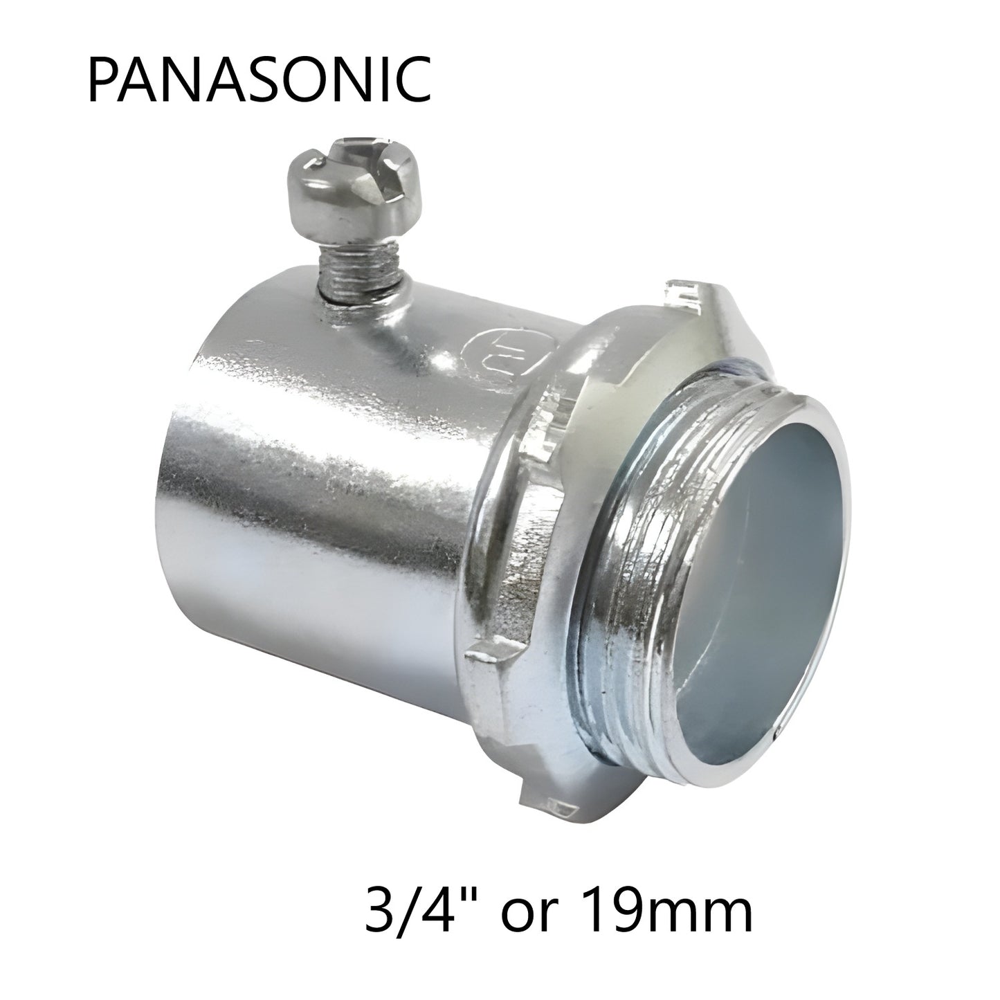 Panasonic 3/4 EMT Connector Screw Type 19mm