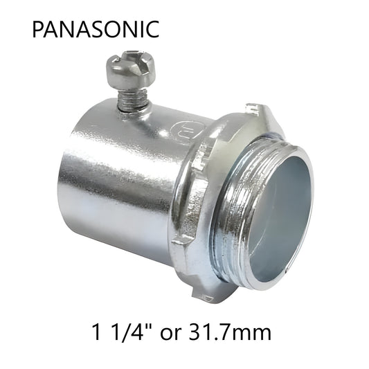 Panasonic 1 1/4 EMT Connector Screw Type 31.7mm