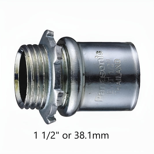 Panasonic 1 1/2" EMT Connector Compression Type 38.1mm