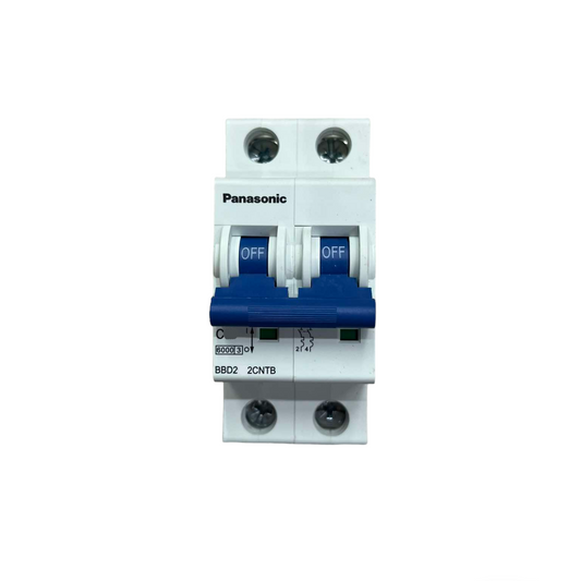 Panasonic electrical circuit breaker on a white background