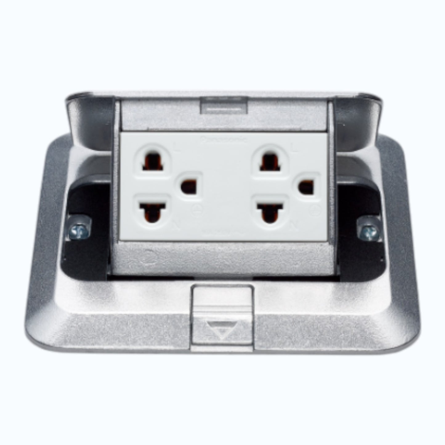 Panasonic Pop up Floor Outlet Duplex 16A 250V, Grounding Duplex Universal with Outlet Box and Box Protector