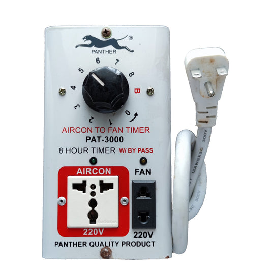 Panther Aircon to Fan Timer PAT-3000 8 Hours Max 3000VA 220V Electx Electrical SUpply
