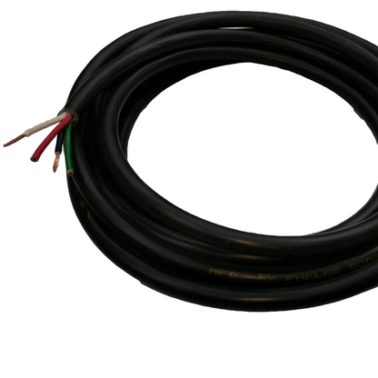 Phelps Dodge 3.5mm industrial power cable 25m 4 core black heavy-duty wire coil