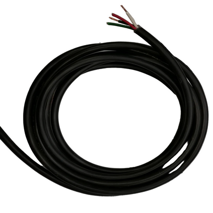 Phelps Dodge 3.5mm industrial power cable 25m 4 core with black outer sheath and exposed colored wires