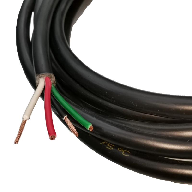 Phelps Dodge 3.5mm industrial power cable 25m 4 core with black insulation and exposed copper wires