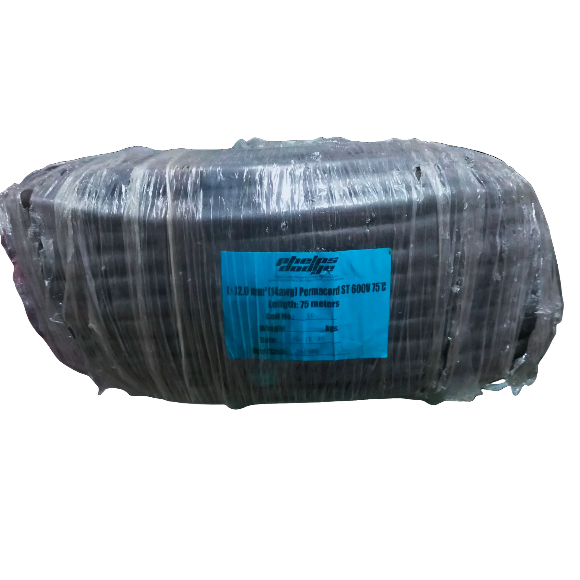 Phelps Dodge Power Cable AWG 14 3 Core wrapped in plastic for protection and easy storage